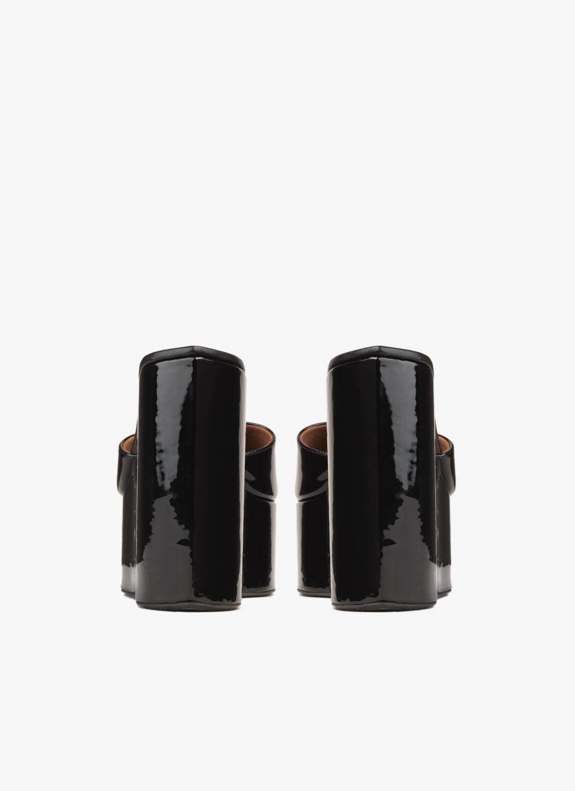Platform wedge mules ALAÏA BLACK PLATFORM WEDGE MULES